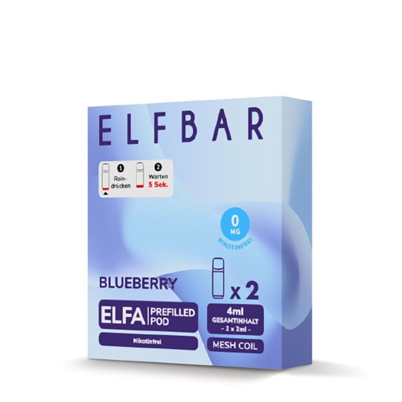 2x Elfbar Elfa Einweg Pod - Blueberry