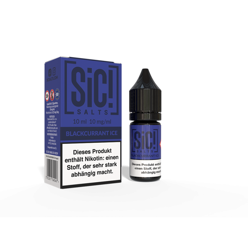 SIC Nikotinsalz - Blackcurrant Ice -10ml Liquid 10mg