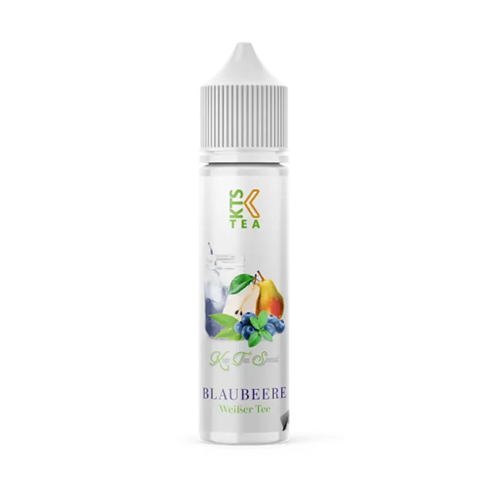 KTS Tea Line Longfill - Blaubeere Weißer Tee - 10ml Aroma in 60ml Flasche