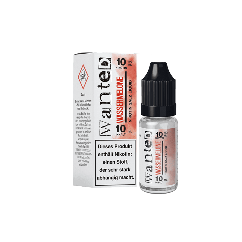 Wanted Nikotinsalz - Wassermelone - Overdosed 10ml Liquid 10mg