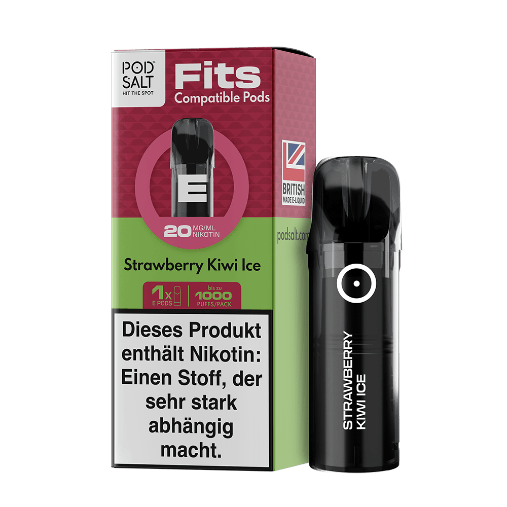 Pod Salt Fits Pods – Strawberry Kiwi Ice – 20mg – 2ml (3 Stück)