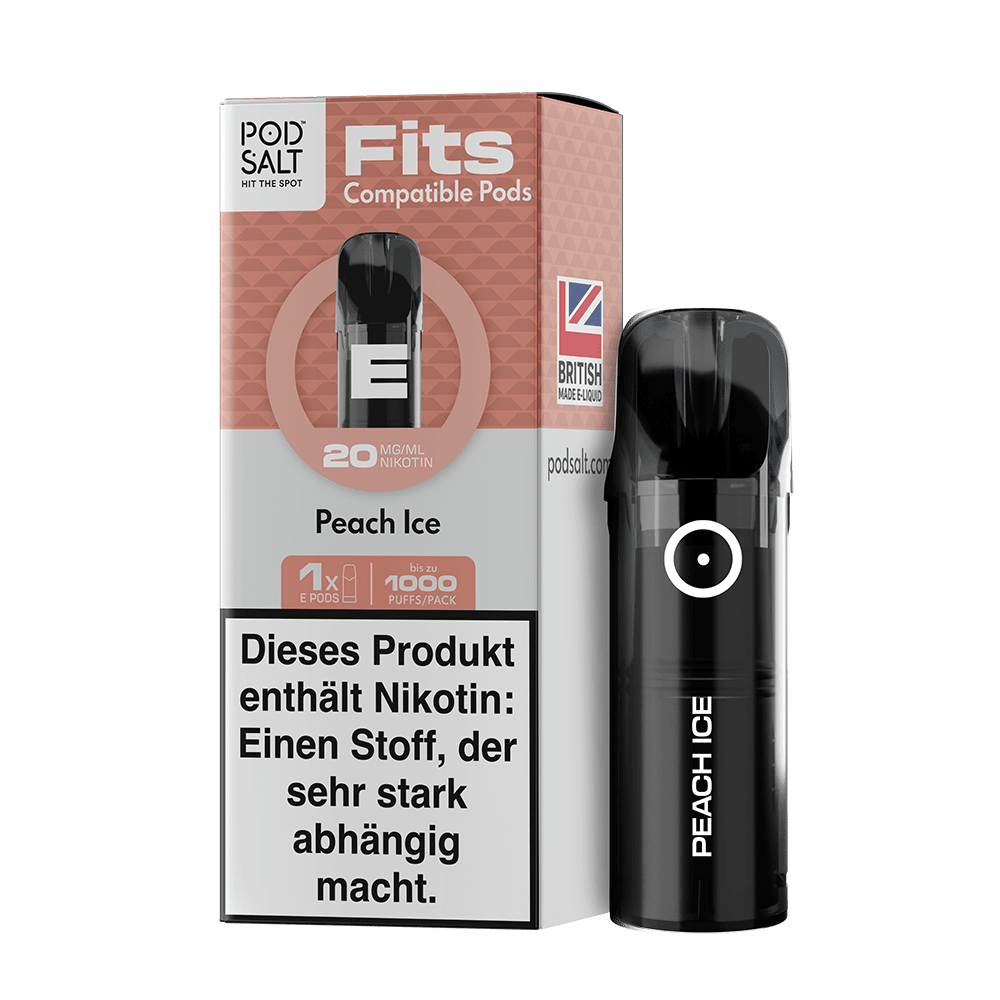 Pod Salt Fits Pods – Peach Ice – 20mg – 2ml (3 Stück)
