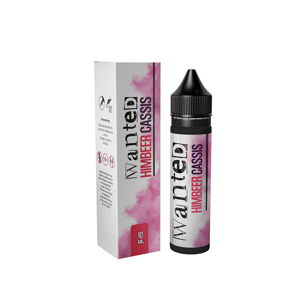 Wanted Aroma Longfill - Himbeer Cassis - 10ml in 60ml Flasche