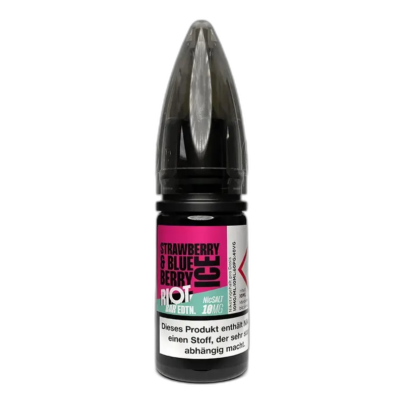 Riot Squad Nikotinsalz - Strawberry Blueberry Ice - Liquid 10ml 10mg