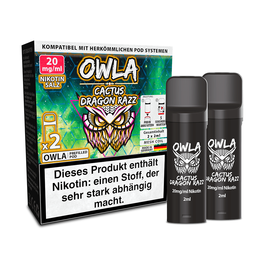 OWLA Pods – Cactus Dragon Razz – 2ml (2 Stück) 20mg