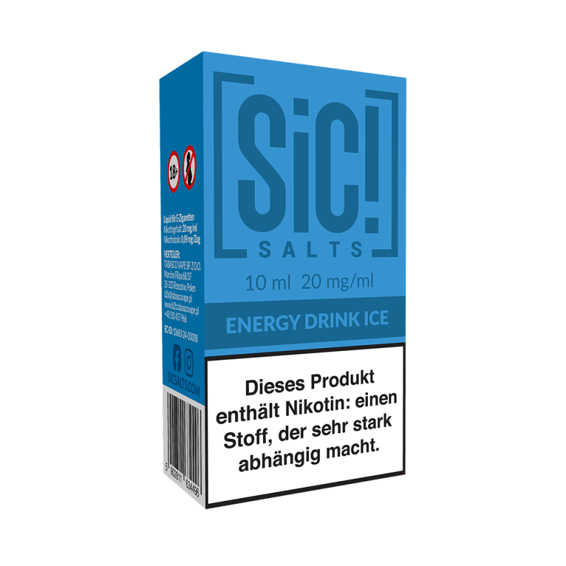 SIC Nikotinsalz - Energy Drink Ice -10ml Liquid 20mg