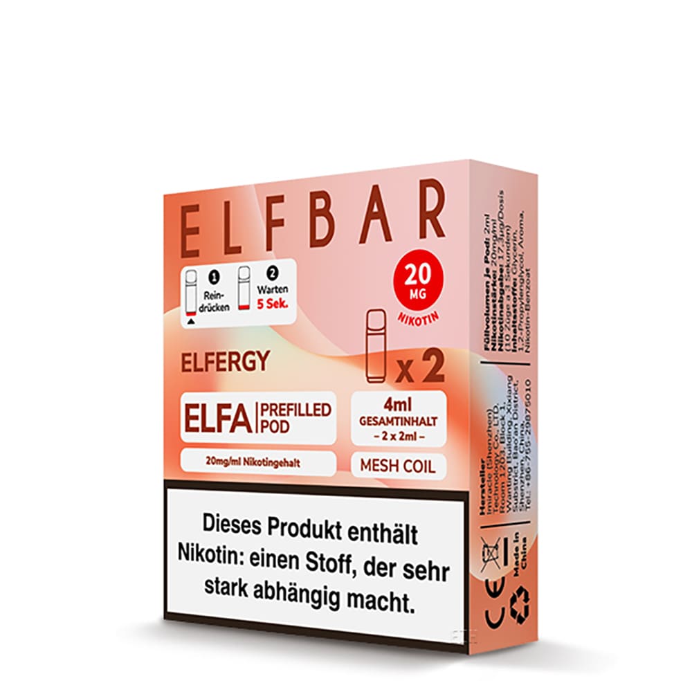 Elfbar ELFA Pods – Elfstorm – 20mg – 2ml (2 Stück)