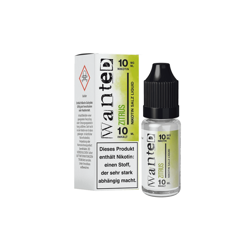 Wanted Nikotinsalz - Zitrus - Overdosed 10ml Liquid 10mg