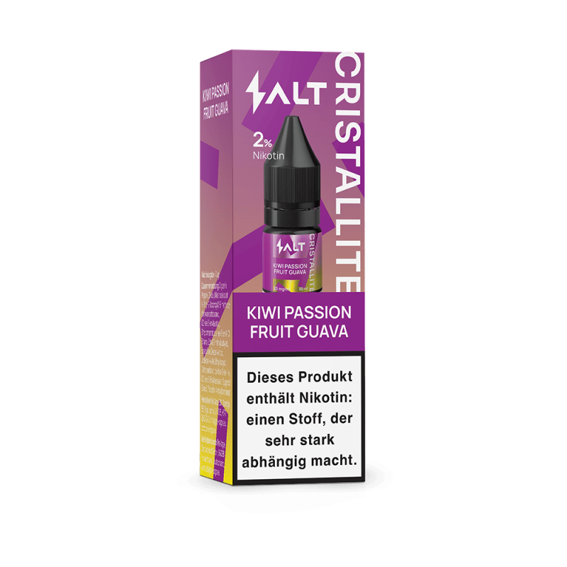 SALT Cristallite Nikotinsalz - Kiwi Passion Fruit Guava - 10ml Liquid 20mg