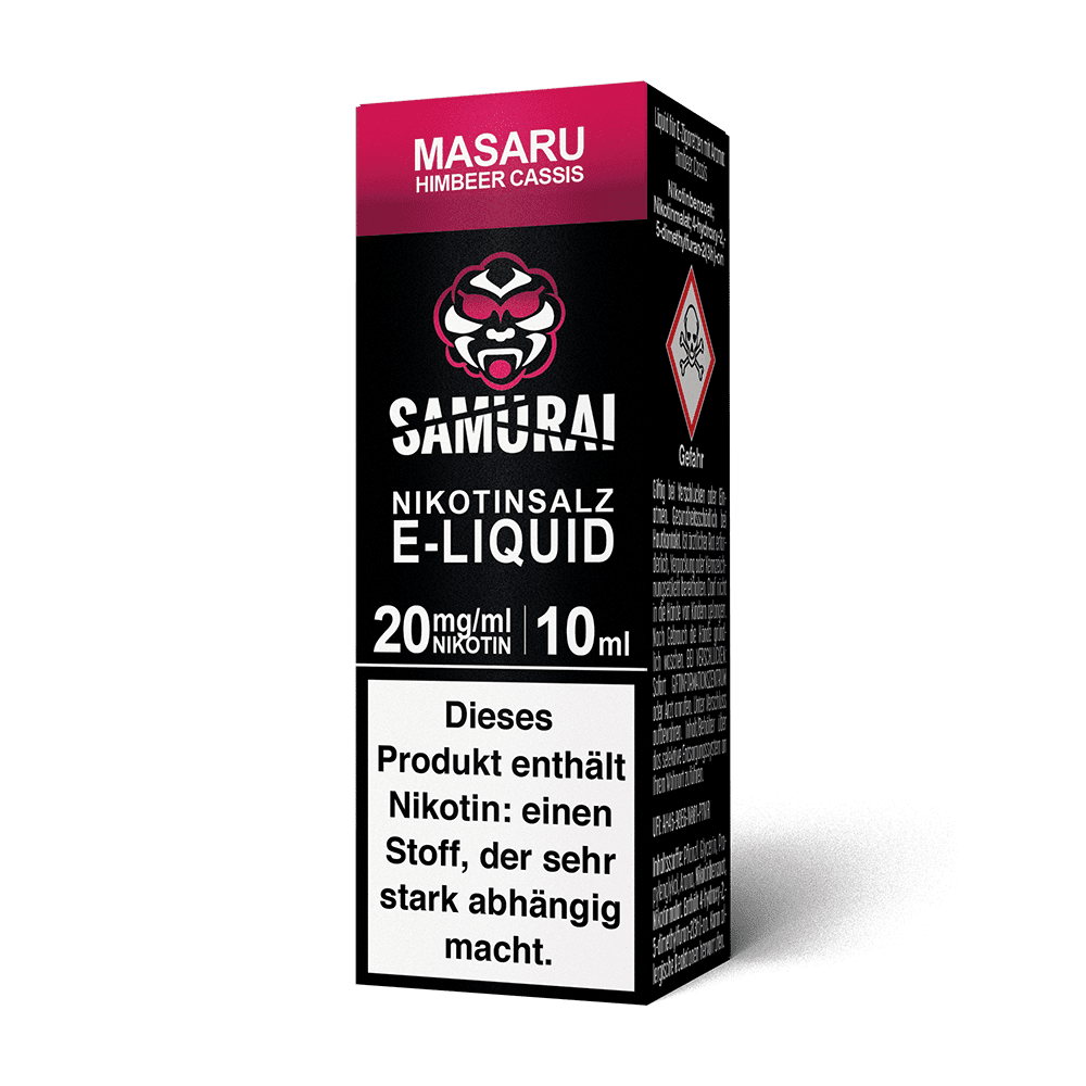 Samurai Nikotinsalz - Masaru Himbeer Cassis - Liquid 10ml 20mg
