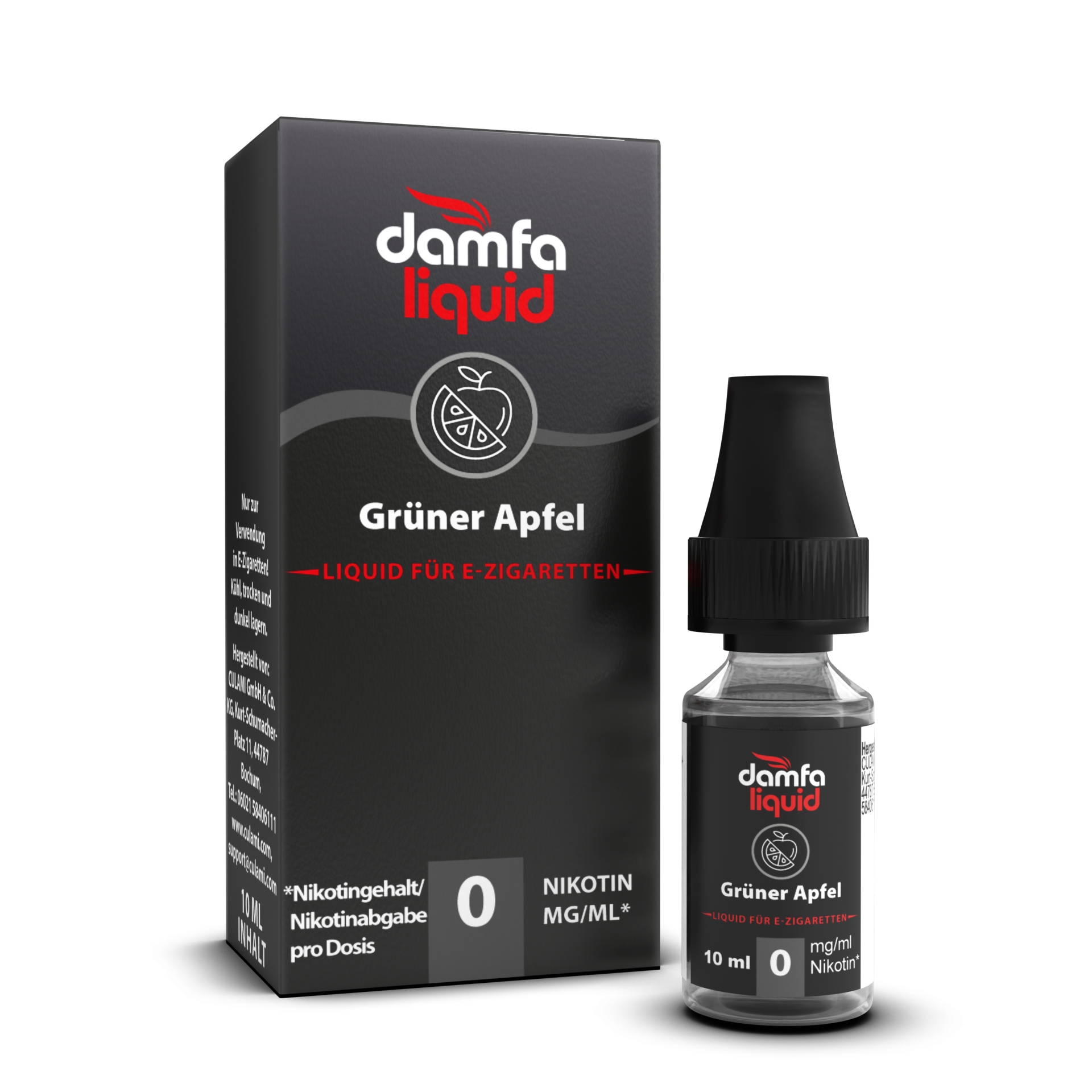 damfaliquid Grüner Apfel V2 0mg 10ml
