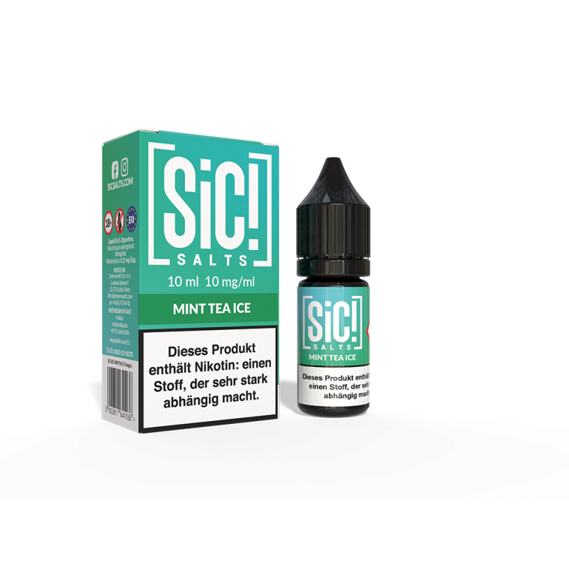 SIC Nikotinsalz - Mint Tea Ice -10ml Liquid 10mg
