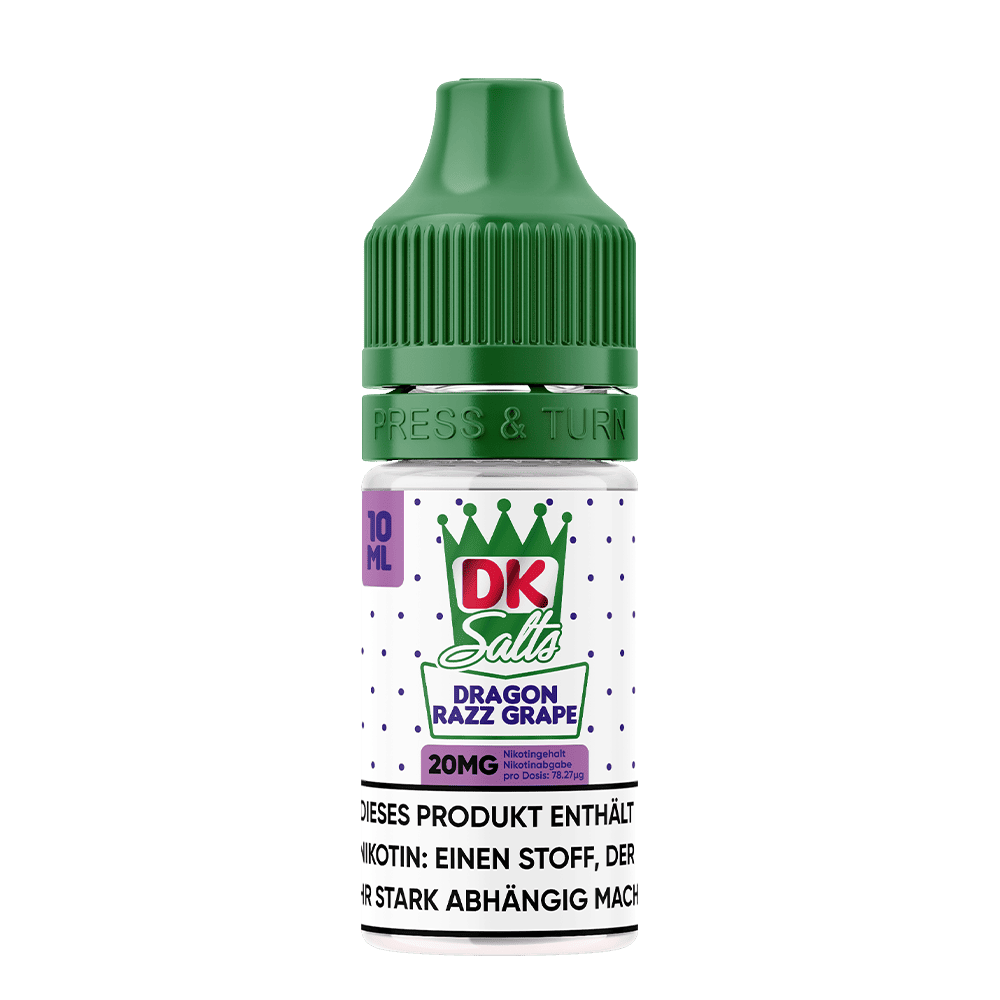 DK Salts Nikotinsalz - Dragon Razz Grape - Liquid 10ml 20mg