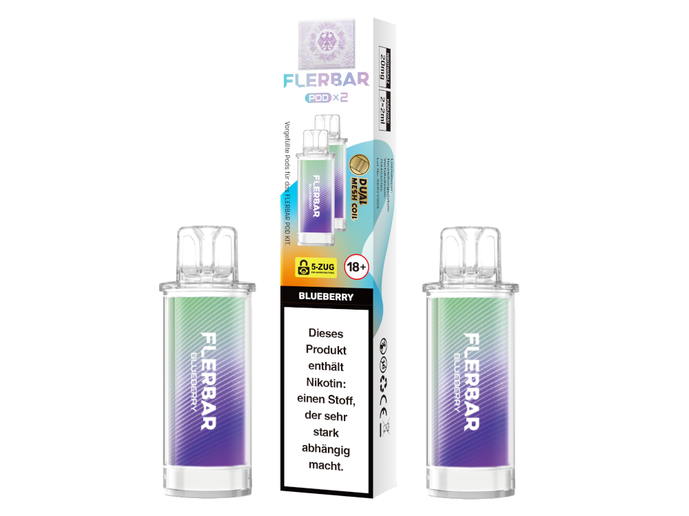 Flerbar Pod (2 Stk.) Blueberry 20mg