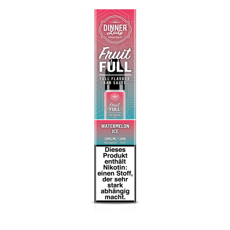 Dinner Lady Fruit Full Nikotinsalz - Watermelon Ice - 10ml Liquid 20mg