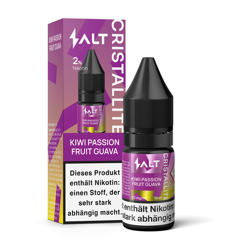 SALT Cristallite Nikotinsalz - Kiwi Passion Fruit Guava - 10ml Liquid 20mg