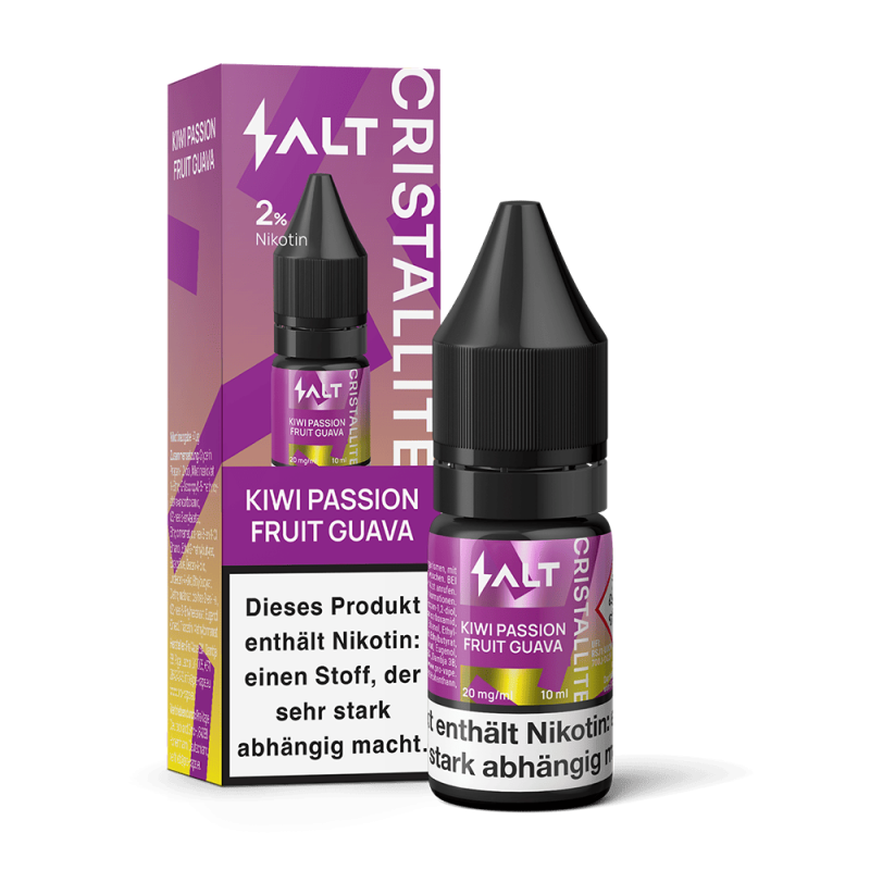 SALT Cristallite Nikotinsalz - Kiiwi Passion Fruit Guava - 10ml Liquid 20mg