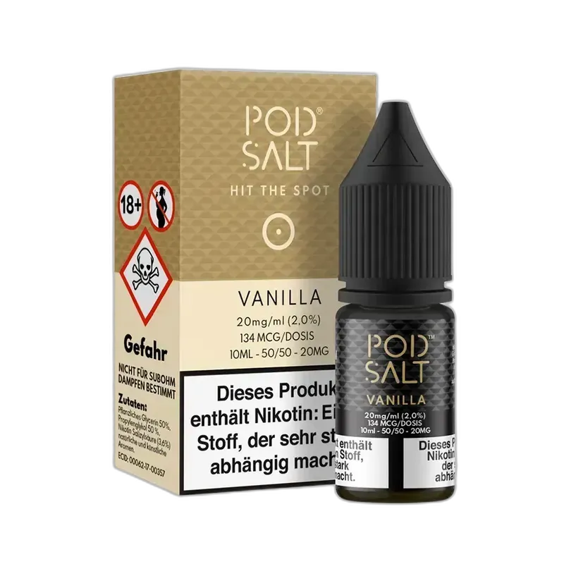 Pod Salt Core Nikotinsalz - Vanilla - 10ml Liquid 20mg