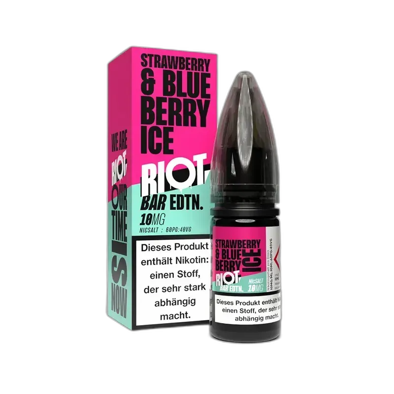 Riot Squad Nikotinsalz - Strawberry Blueberry Ice - Liquid 10mg 10ml