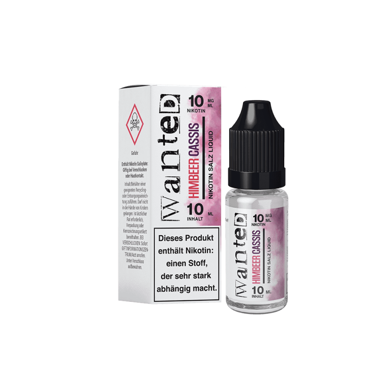 Wanted Nikotinsalz - Himbeer Cassis - Overdosed 10ml Liquid 10mg