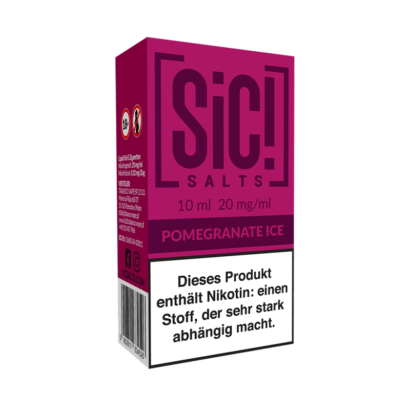 SIC Nikotinsalz - Pomegranate Ice -10ml Liquid 20mg