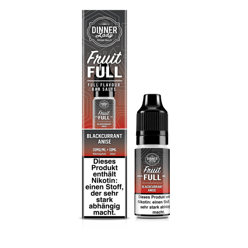 Dinner Lady Fruit Full Nikotinsalz - Blackcurrant Anise - 10ml 20mg
