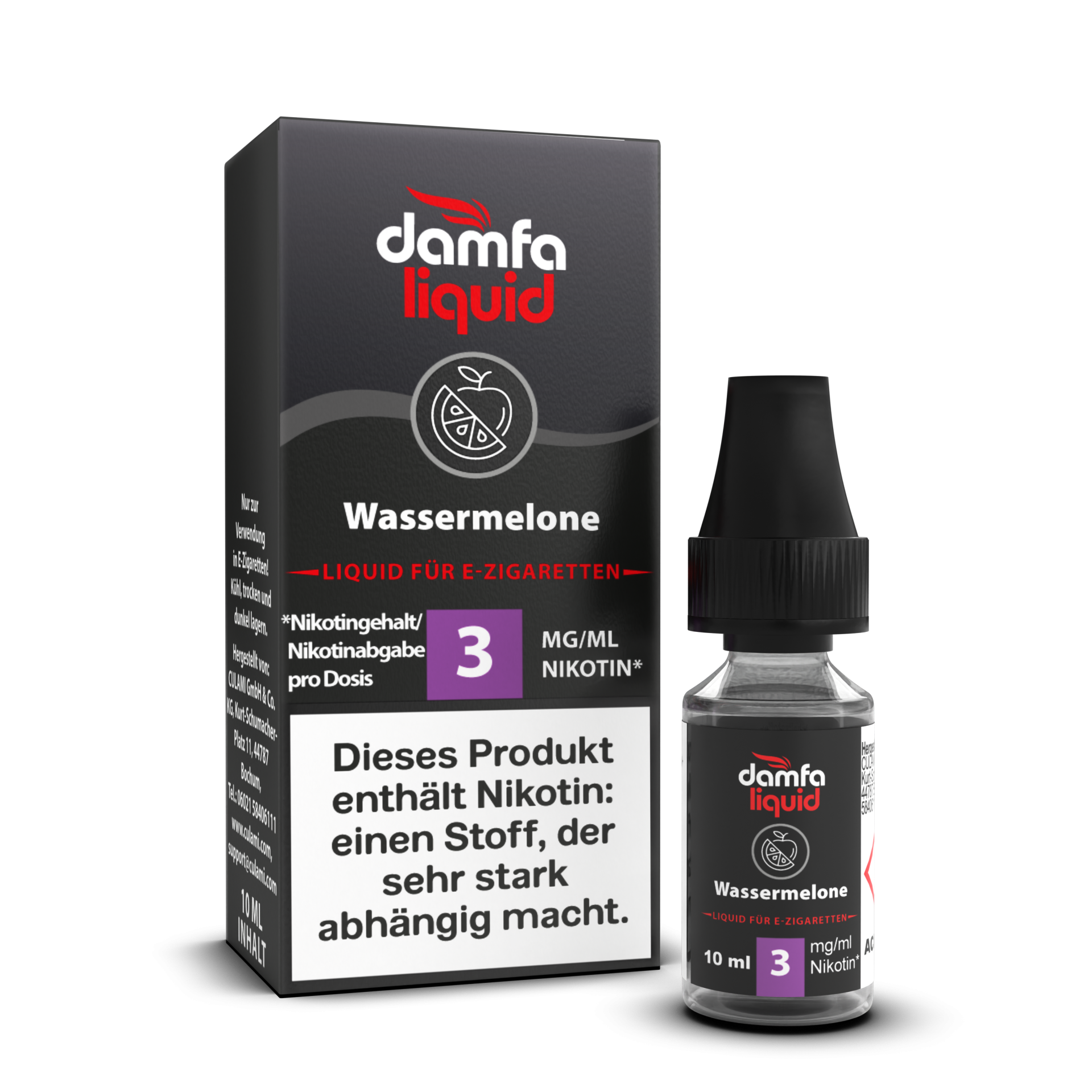 damfaliquid Wassermelone V2 3mg 10ml