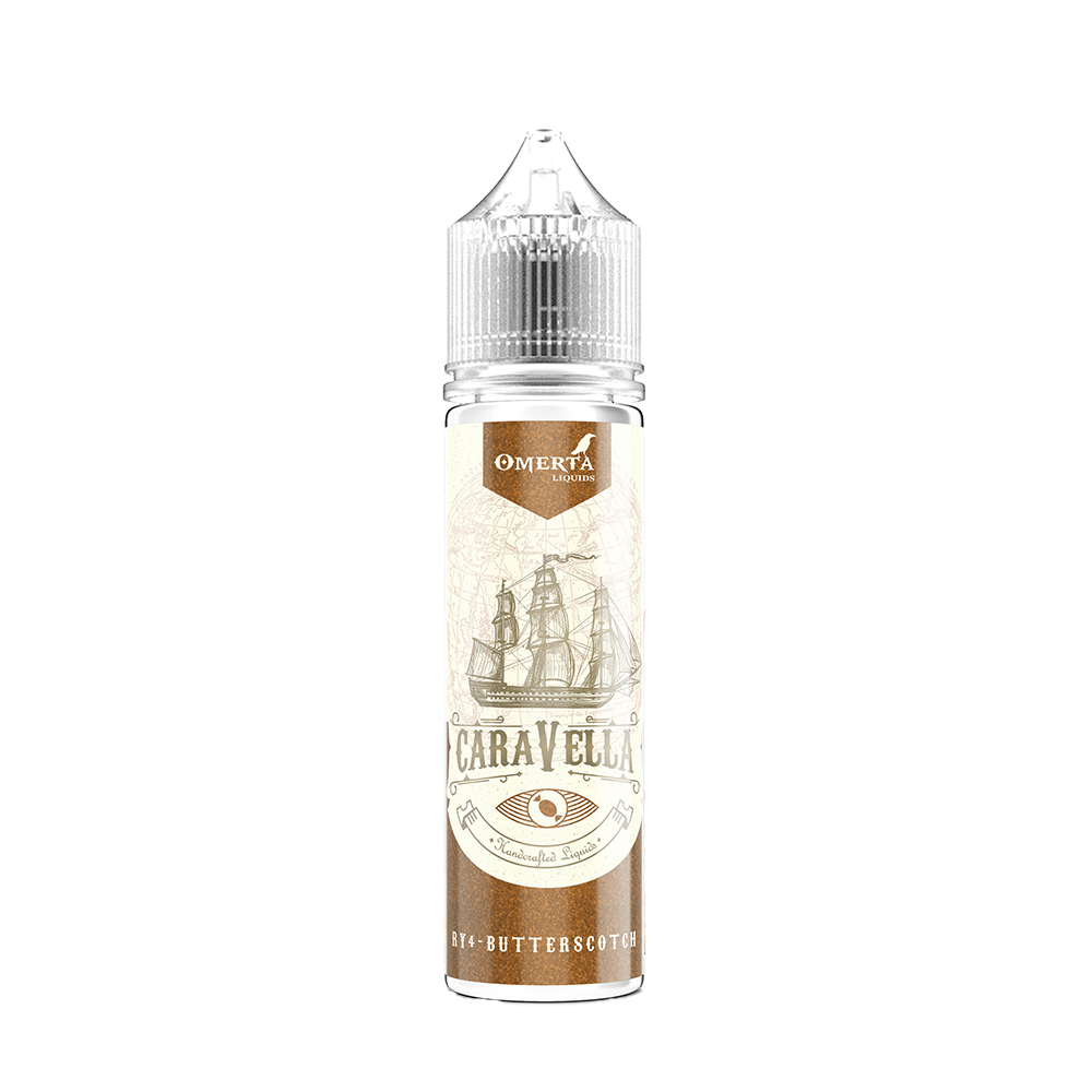 Omerta Aroma Longfill - Caravella Ry4 Butterscotch - 10ml Aroma in 60ml Flasche