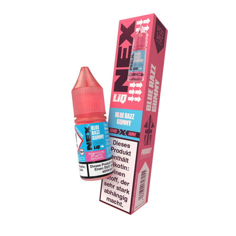 Nex Liq Nikotinsalz - Blue Razz Gummy - 10ml 10mg