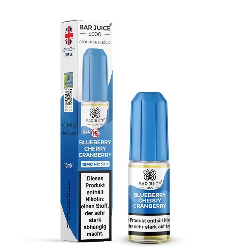 Bar Juice 5000 Nikotinsalz - Blueberry Cherry Cranberry - 10ml