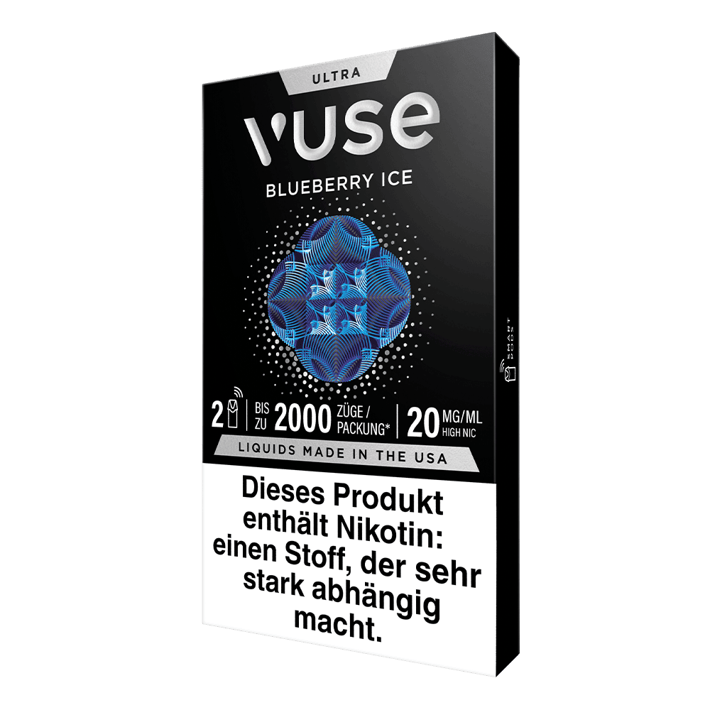 2x Vuse Ultra Pods Blueberry Ice 20mg