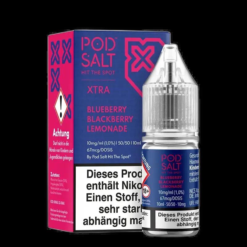 Pod Salt Xtra Nikotinsalz - Blueberry Blackberry Lemonade - 10ml Liquid 10mg