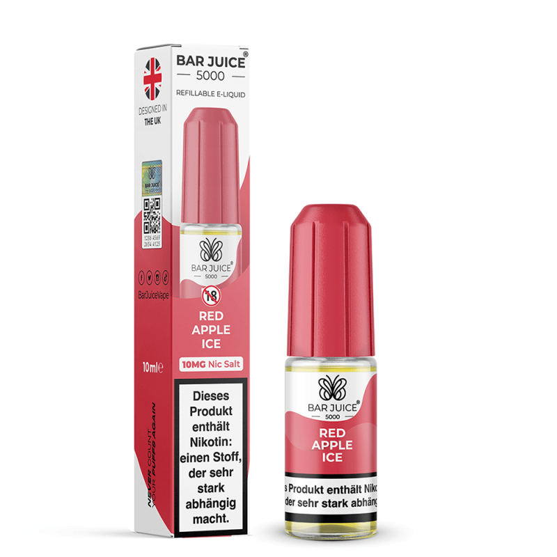 Bar Juice 5000 Nikotinsalz - Red Apple Ice - 10ml