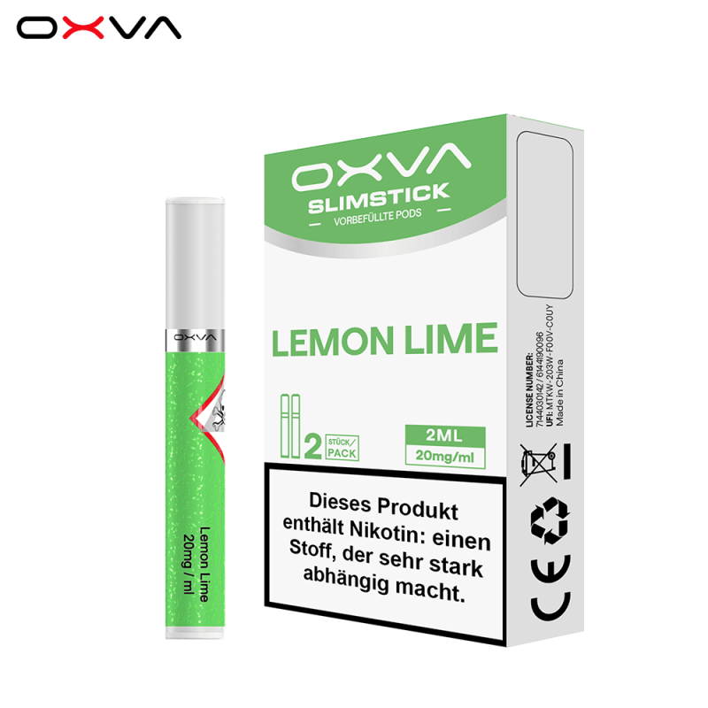 Oxva Slimstick Pods – Lemon Lime – 20mg – 2ml (2 Stück)
