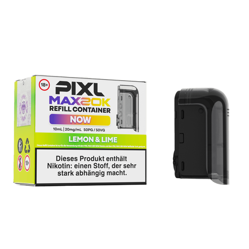 PIXL MAX 20K Einweg Pod - Lemon & Lime - 20 mg Nikotinsalz 10ml