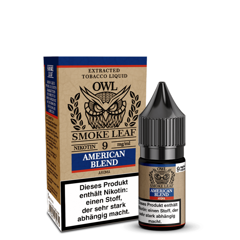 OWL Smoke Leaf Liquid - American Blend Tobacco - 10ml