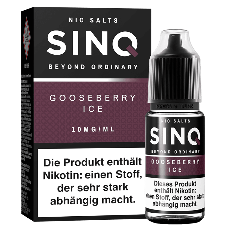 SINQ Nikotinsalz - Goosberry Ice - 10ml Liquid 10mg
