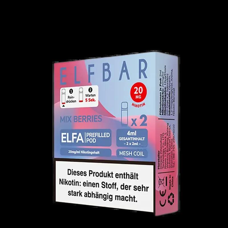 2x Elfbar Elfa Einweg Pod - Mix Berries - 20mg Nikotinsalz 2ml