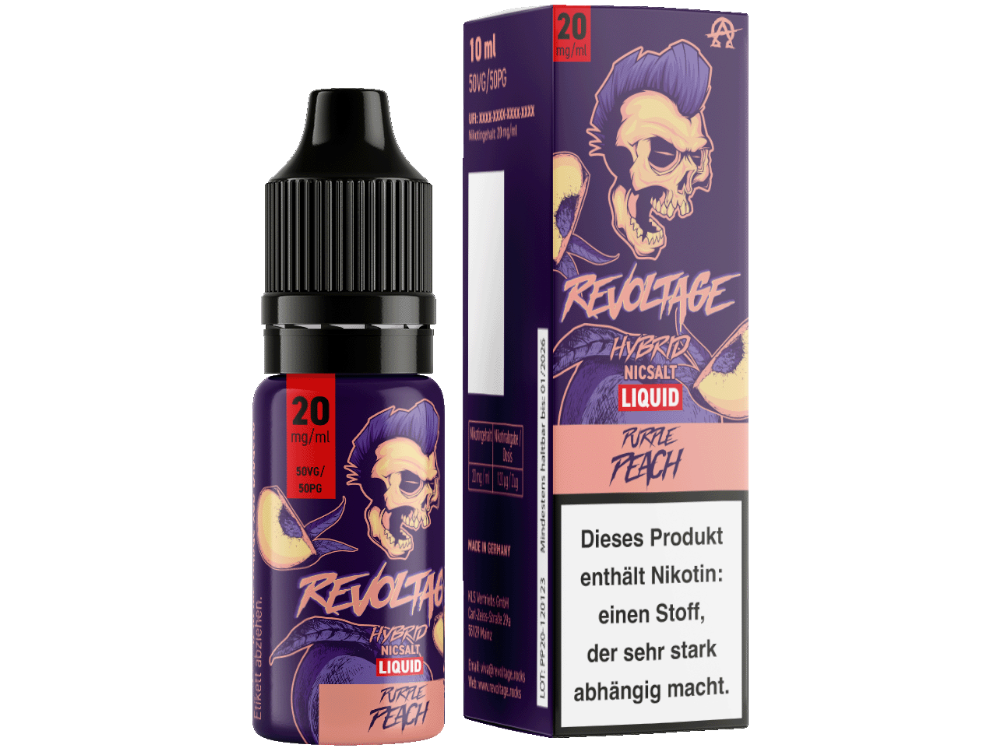 Revoltage Hybrid Nikotinsalz Purple Peach 10ml 20mg