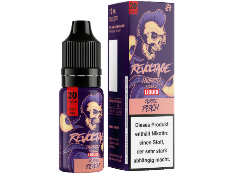 Revoltage Hybrid Nikotinsalz Purple Peach 10ml 20mg