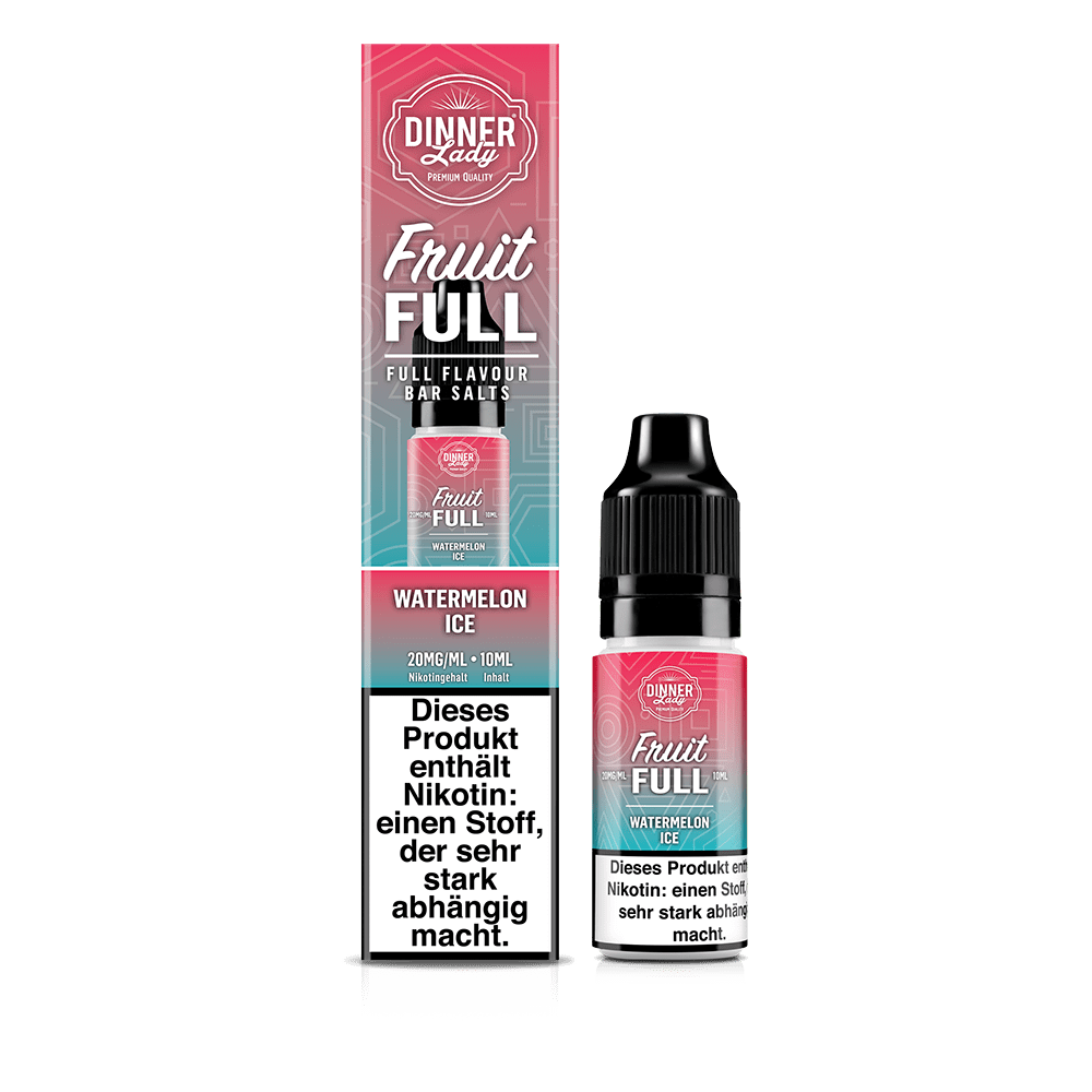 Dinner Lady Fruit Full Nikotinsalz - Watermelon Ice - 10ml Liquid 20mg