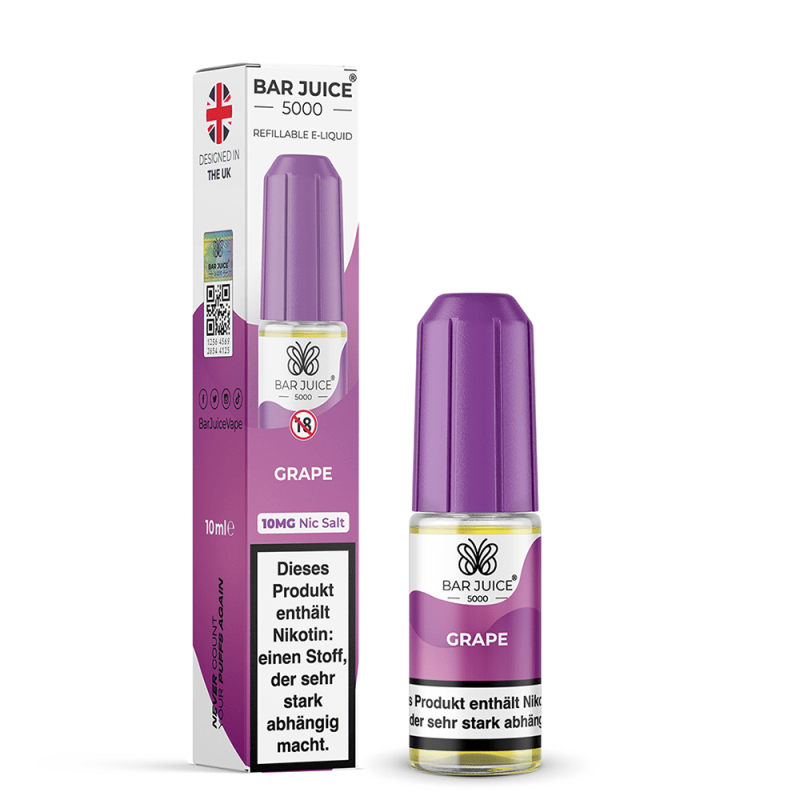 Bar Juice 5000 Nikotinsalz - Grape - 10ml