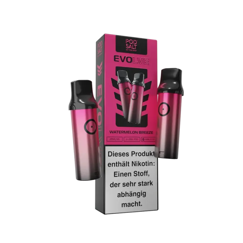 2x Pod Salt Evolve Einweg Pod - Watermelon Breeze - 20mg Nikotinsalz 2ml