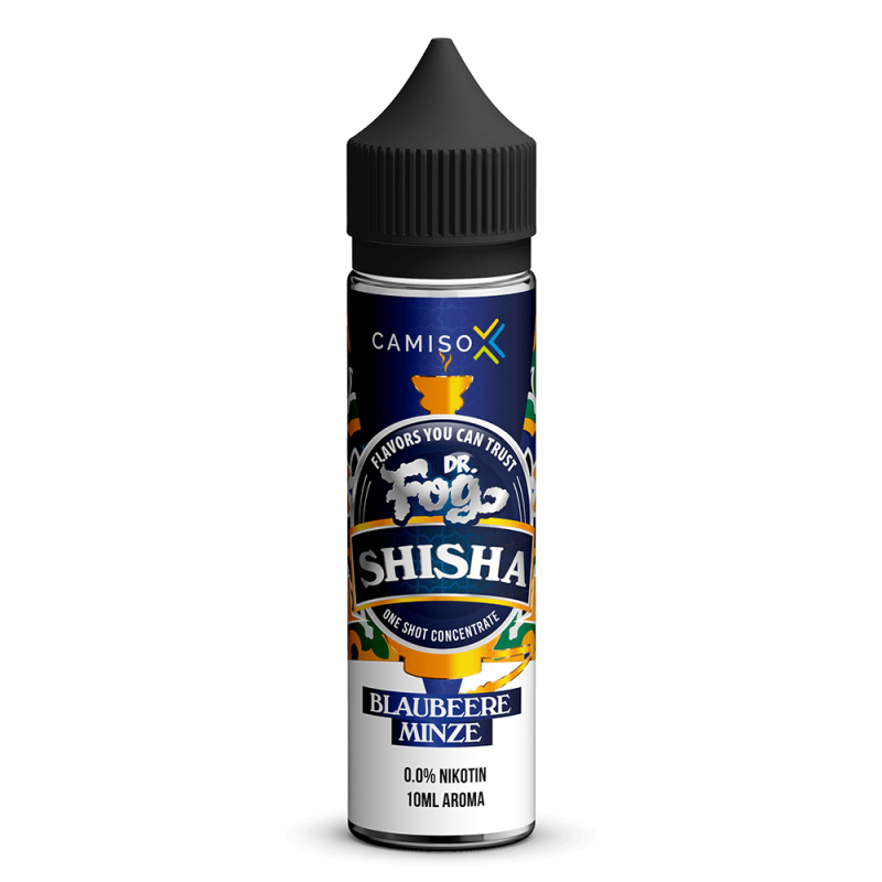 Dr. Fog Longfill - Blaubeere Minze - 10ml Aroma in 60ml Flasche