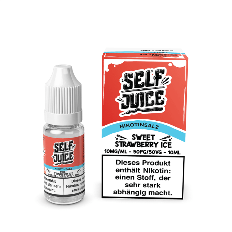Self Juice Nikotinsalz - Sweet Strawberry Ice - 10ml Liquid
