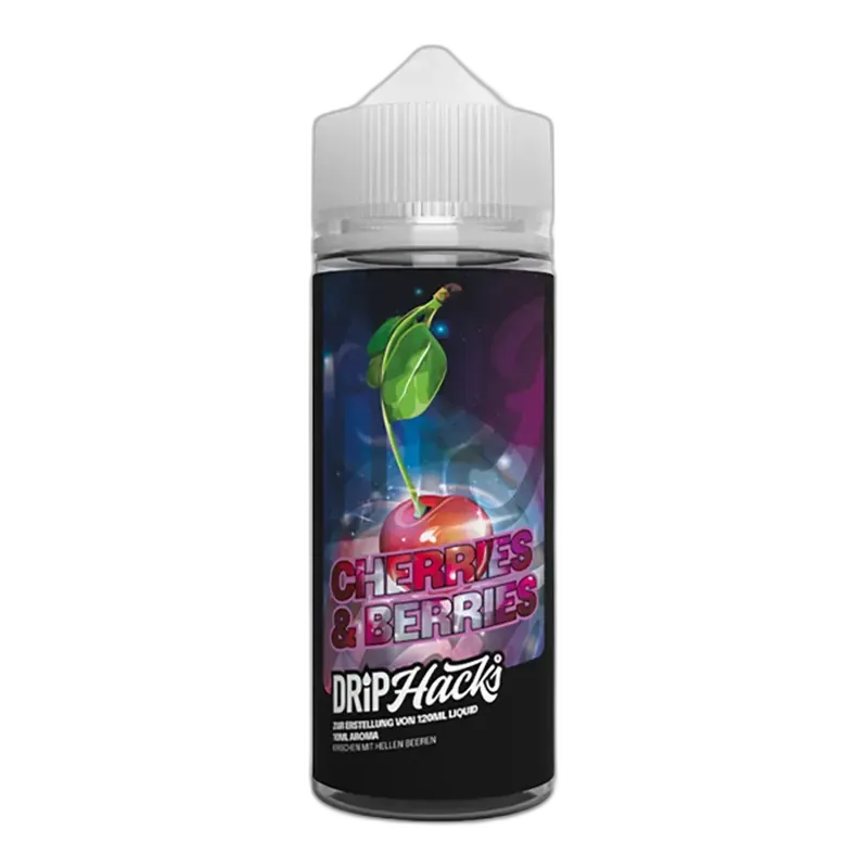 Drip Hacks Longfill - Cherries & Berries - 10ml Aroma in 120ml Flasche