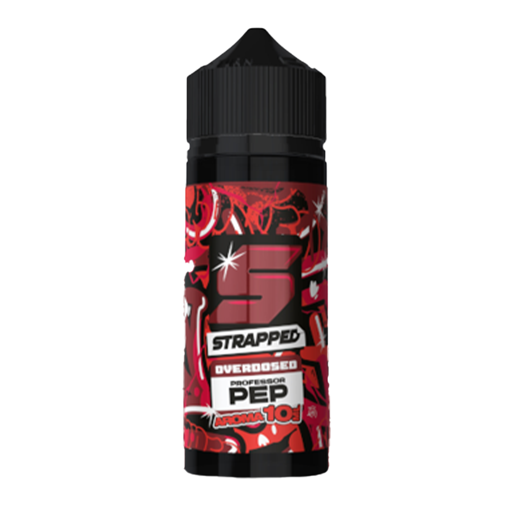 Strapped Longfill - Professor Pep - Overdosed 10ml Aroma in 120ml Flasche
