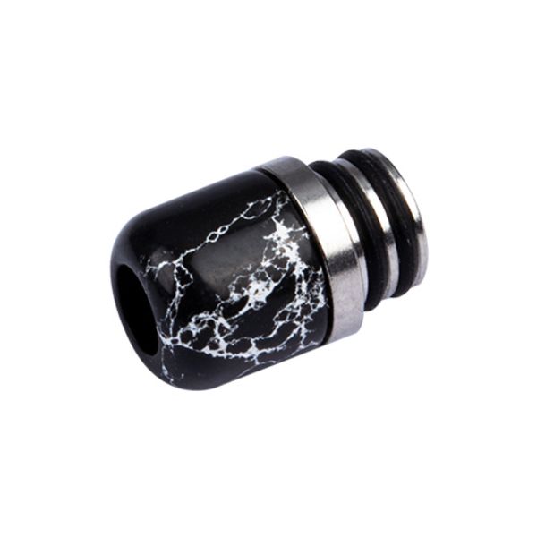 Drip Tip Edelstahl + Naturstein mehrfarbig