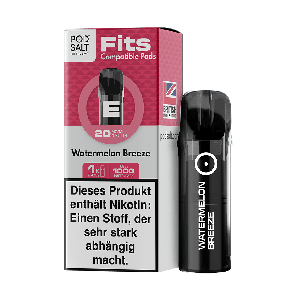 Pod Salt Fits Pods – Watermelon Breeze – 20mg – 2ml (3 Stück)