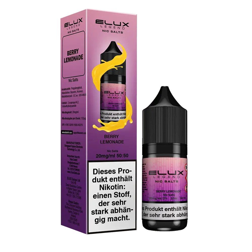 Elux Nikotinsalz - Berry Lemonade - Liquid 10ml